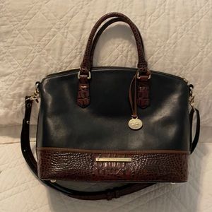 Brahmin Satchel, Black and Brown